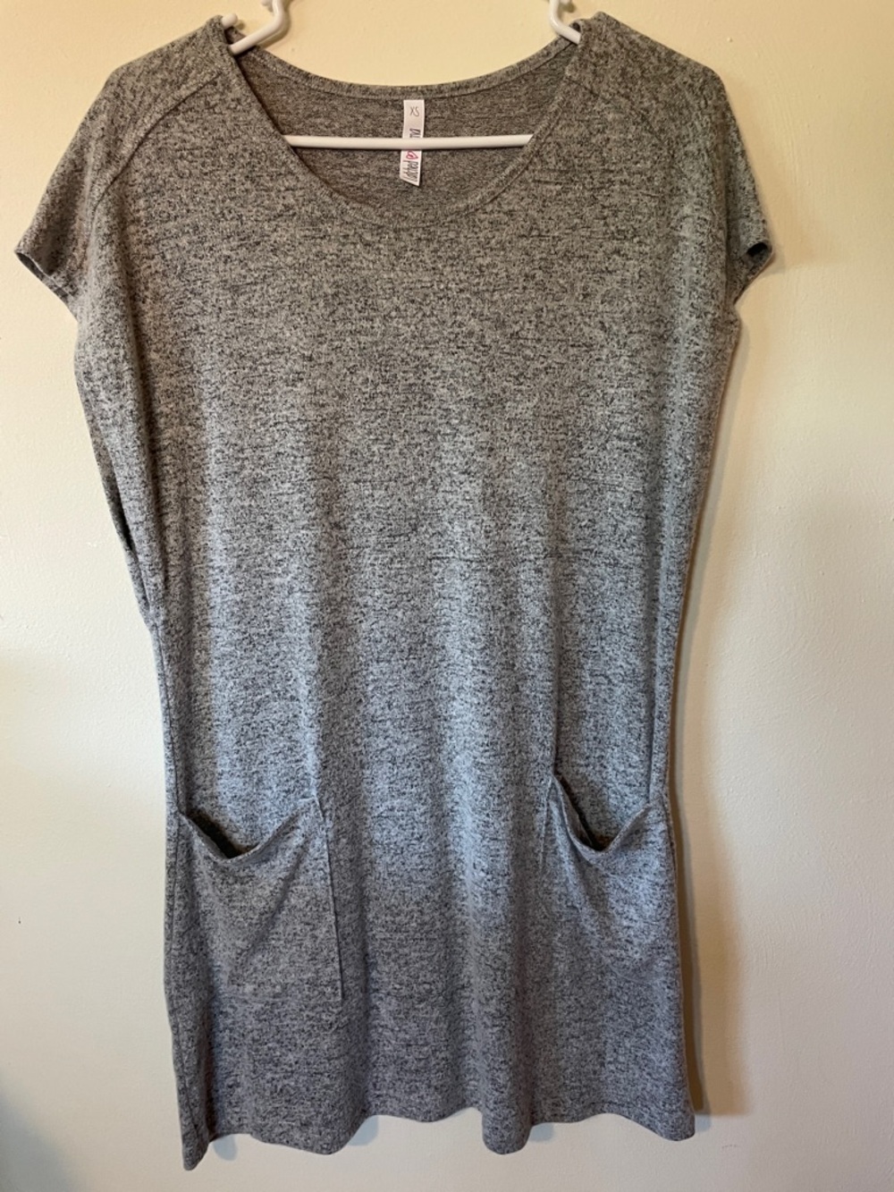 Latched Mama Gray Heather Nursing Long Tank XS